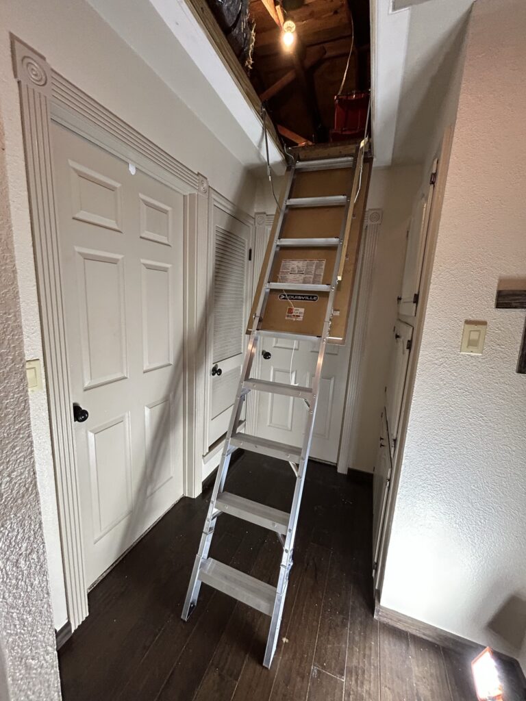 Interior attic ladder — ServiceBeaver DFW